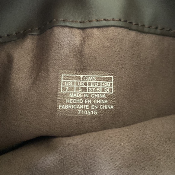 TOMS Serra Sweater Boot Slouchy Size 7 Brown Suede Chunky Knit Pink Lodgecore - Picture 11 of 15